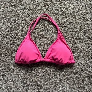 Target Pink Triangle Bikini Top